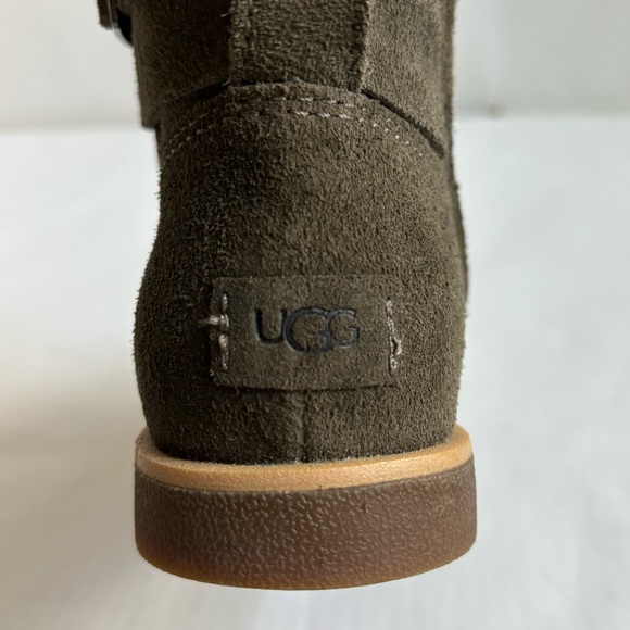 UGG Josefene Suede Strap Metal Buckle Ankle Boots Slate Dark Green Size 6 - Picture 11 of 17